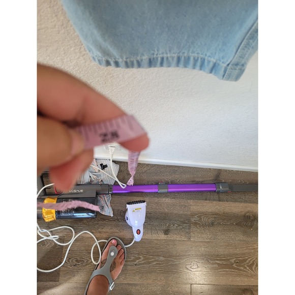 Ulla Johnson Patchwork Jeans Light Wash Denim Carpenter Size 8 Womens #5‎ - Picture 5 of 9